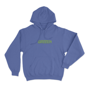 Greeen Logo Unisex Hoodie Blue