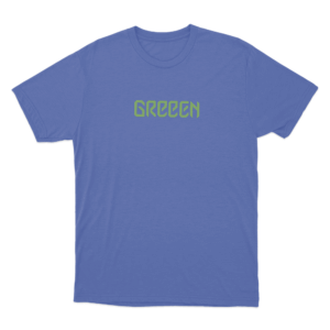 Greeen Logo Unisex T Shirt Blue