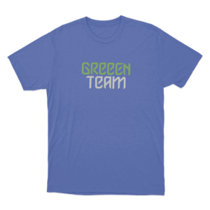 Greeen Team Logo Unisex T Shirt Blue 1