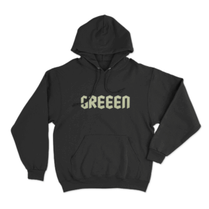 Greeen Unisex Hoodie Black