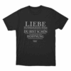 Liebe Unisex T Shirt Black