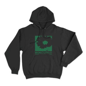 Mon Amie Script Unisex Hoodie Black