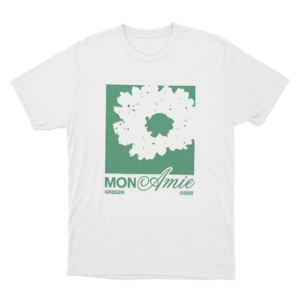 Mon Amie Script Unisex T Shirt White